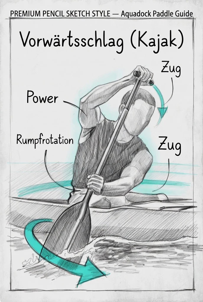 Power: torso rotation drives the pull.